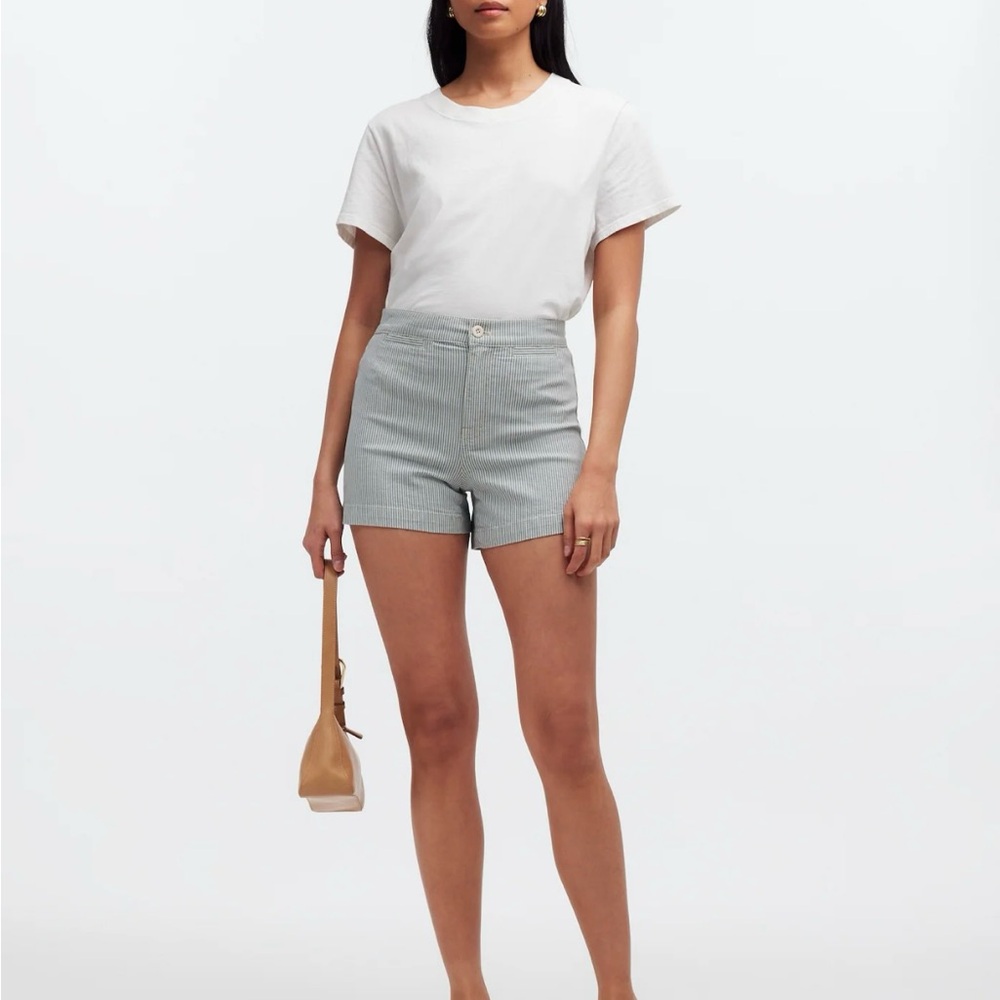 NWT The Denim Emmett Short in Yarn-Dyed Stripe: Welt Pocket Edition 27